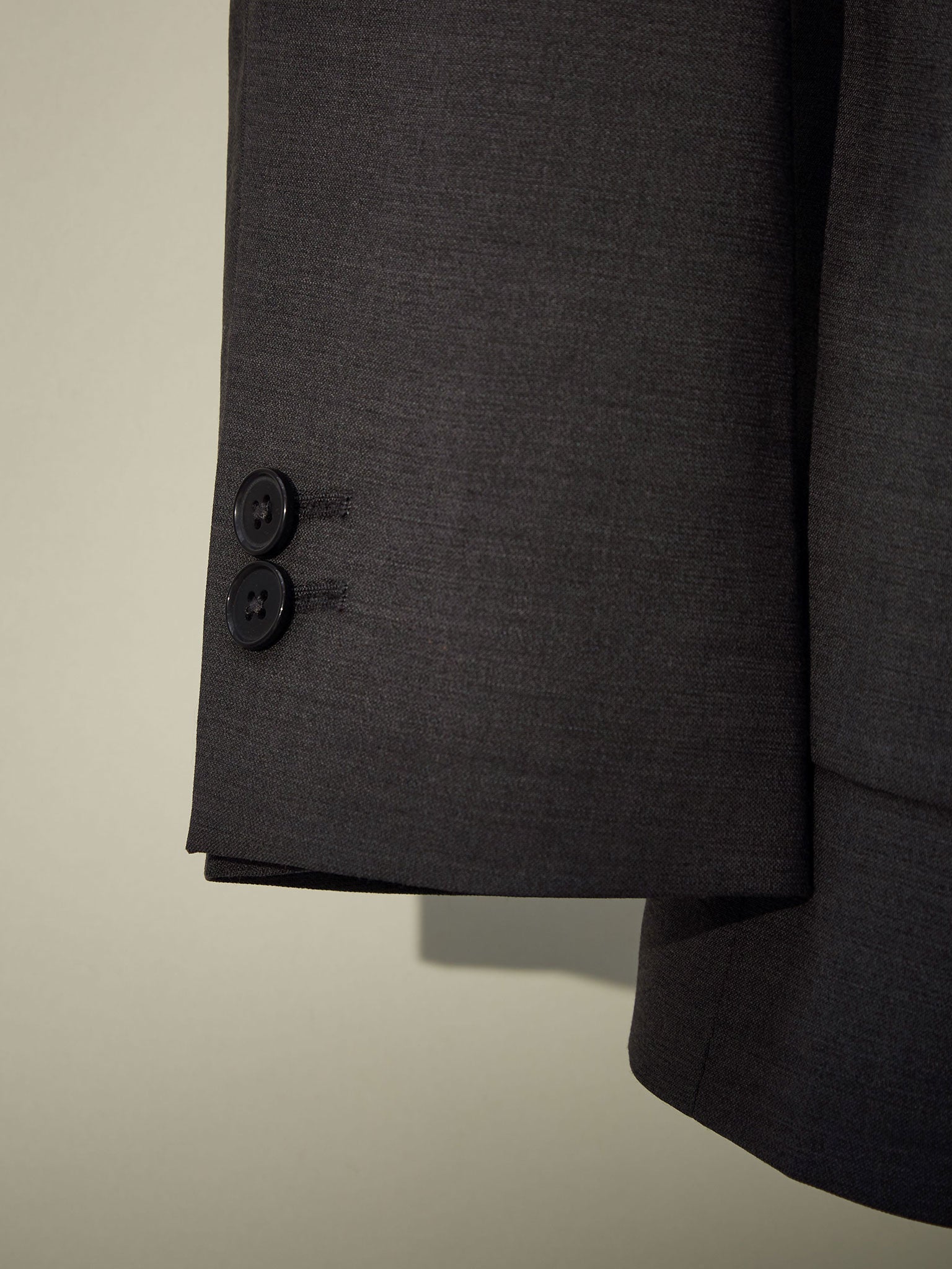 Professional men's grey blazer with full lining, perfect for travel