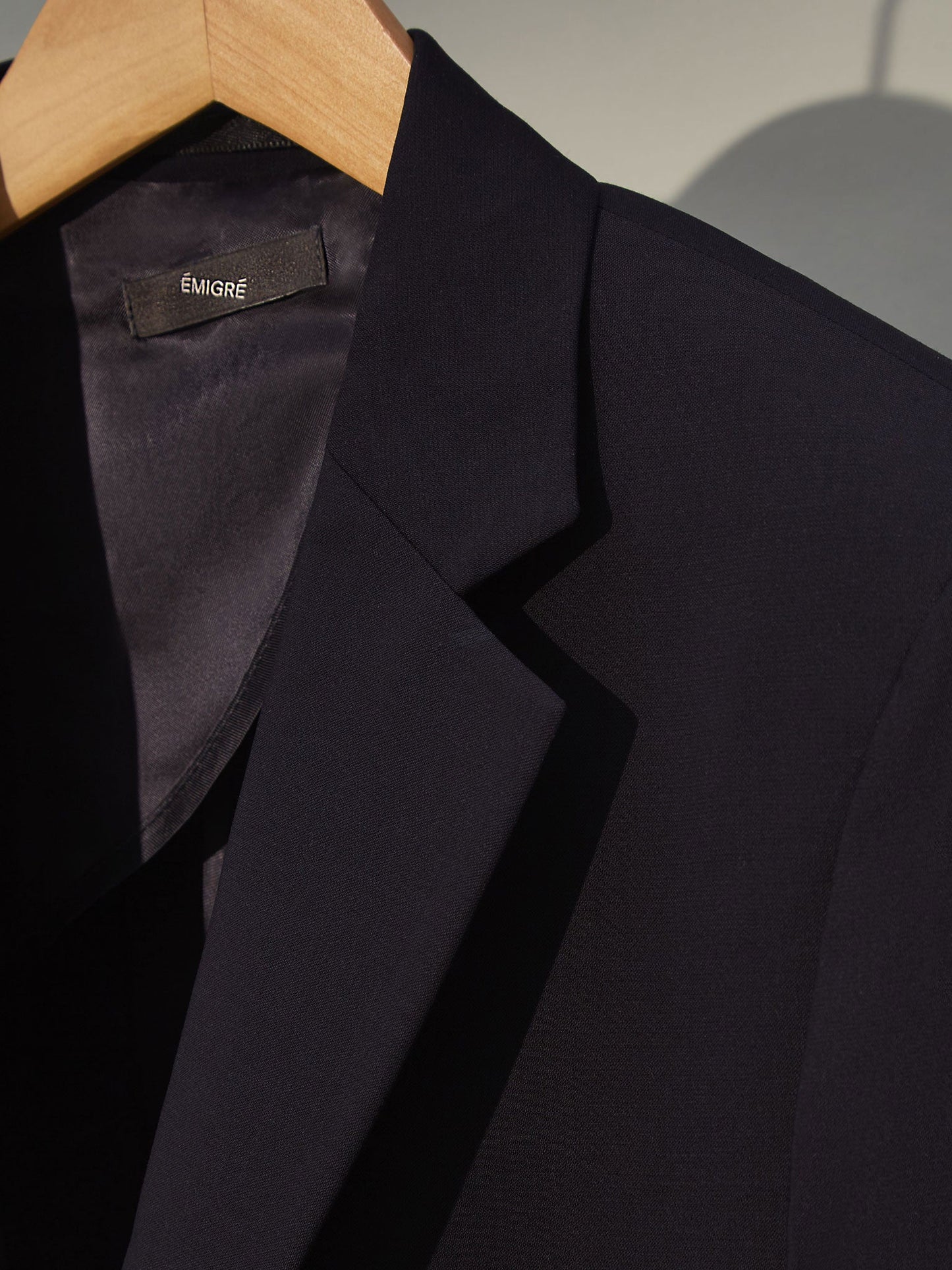 Durable men's blue blazer with strong seams and reinforced elbows