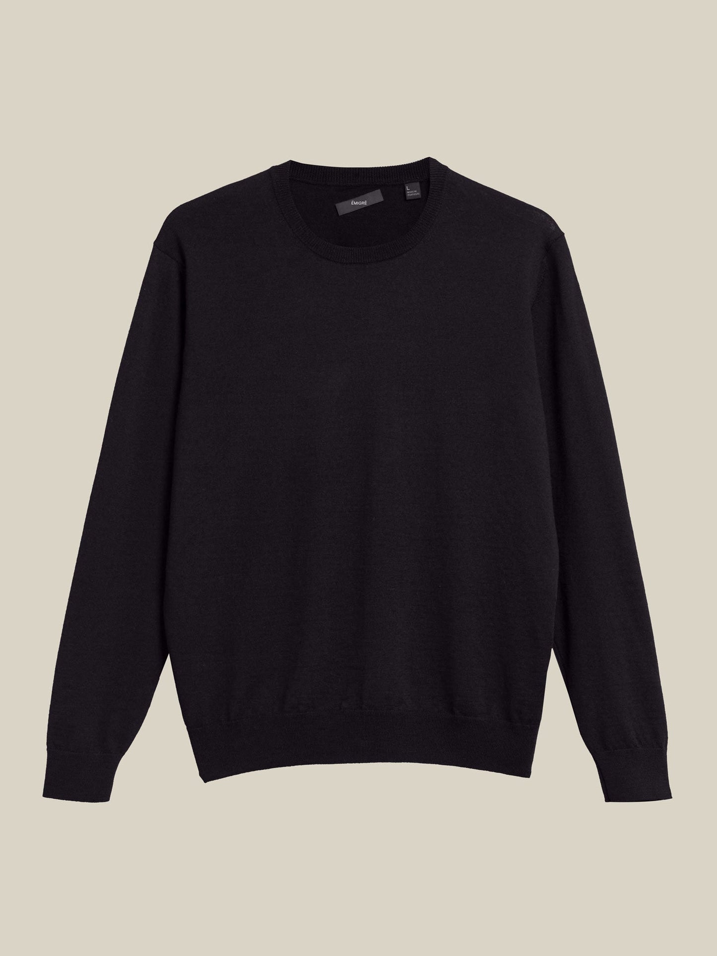 blue merino wool sweater for men.