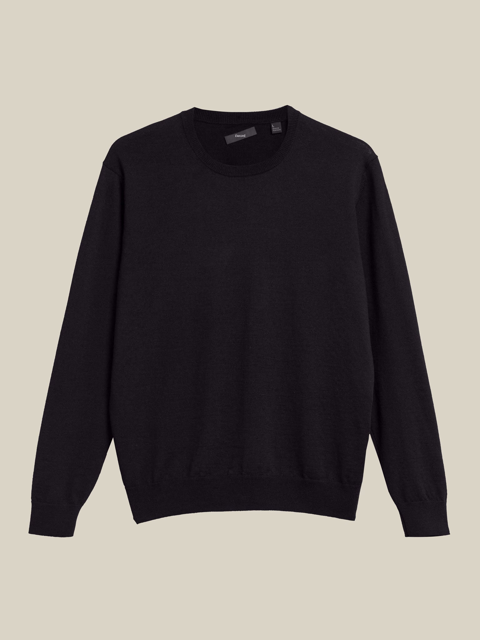 blue merino wool sweater for men.