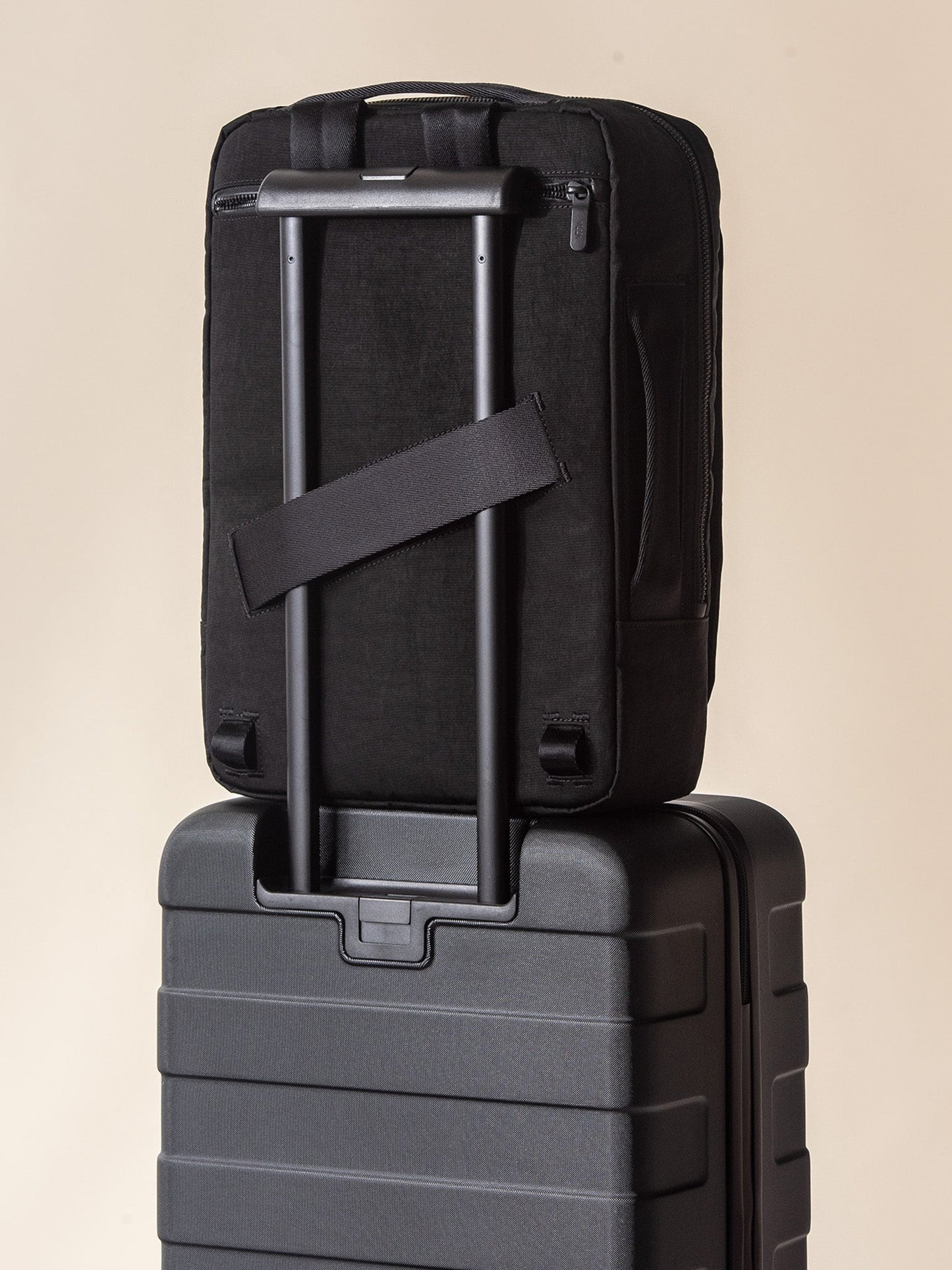 A fashionable men's backpack for work with a modern and minimalist design.
