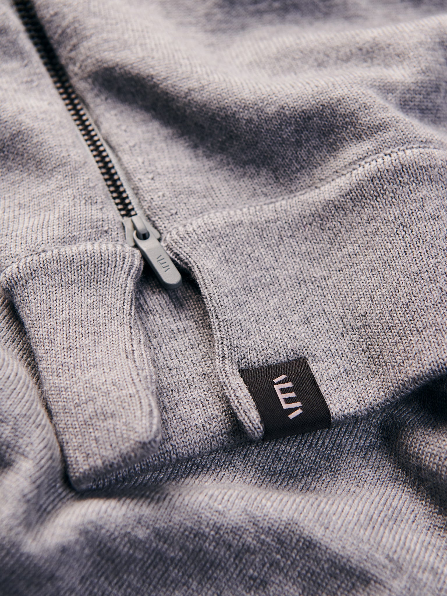 Driftwood Heather merino hoodie