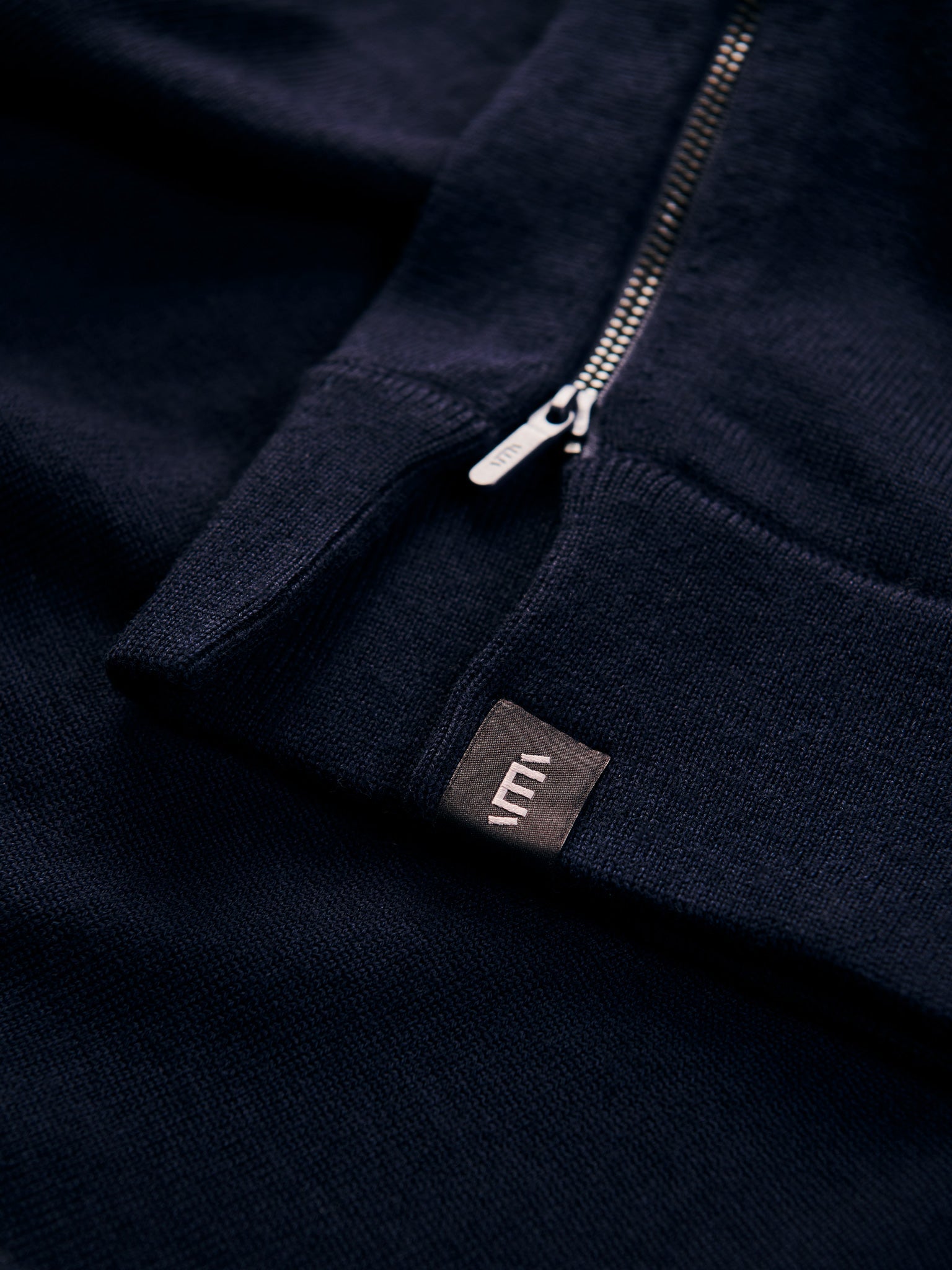 Nordic Blue merino wool hoodie