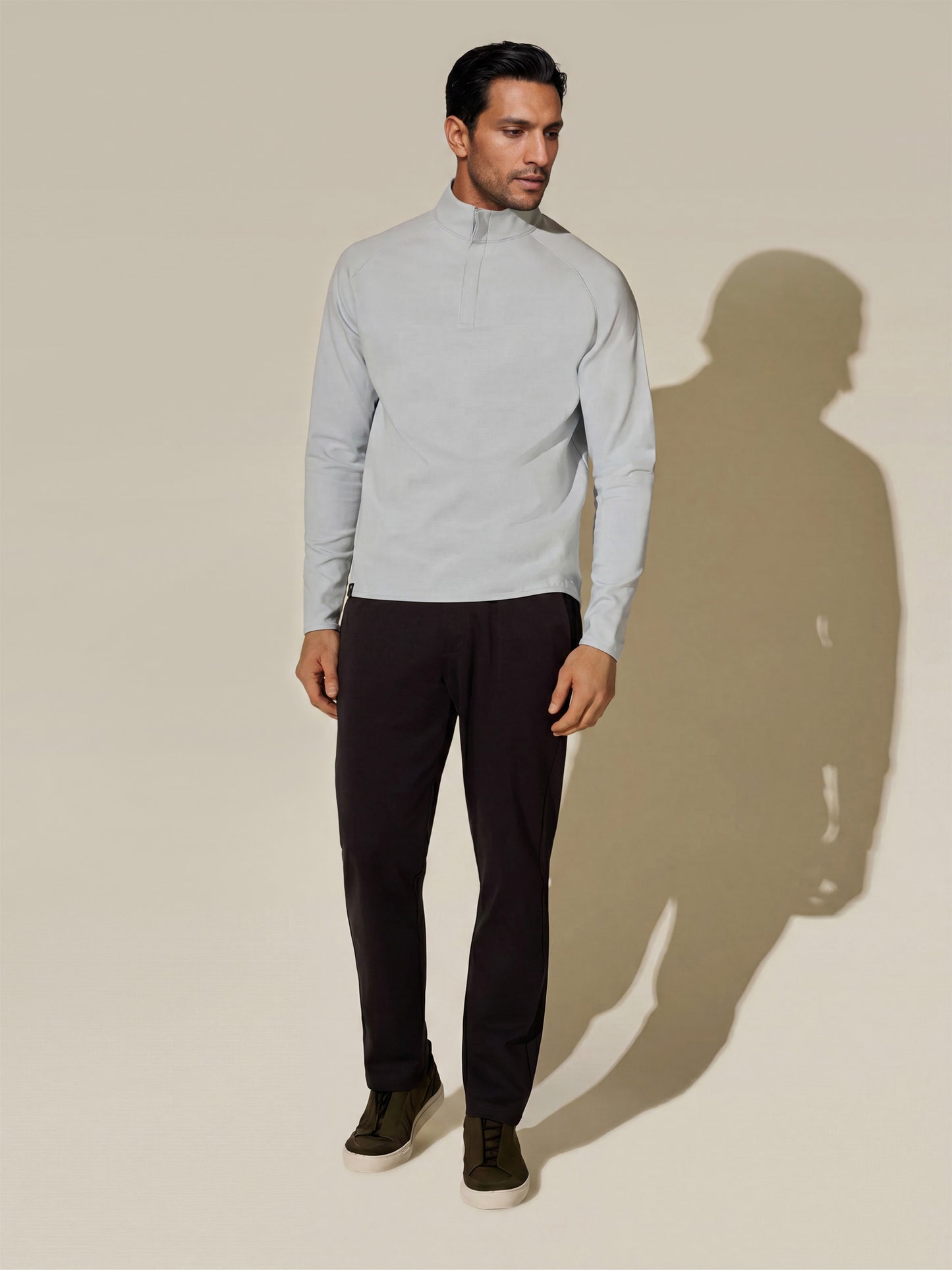 Half zip - Pearl Blue
