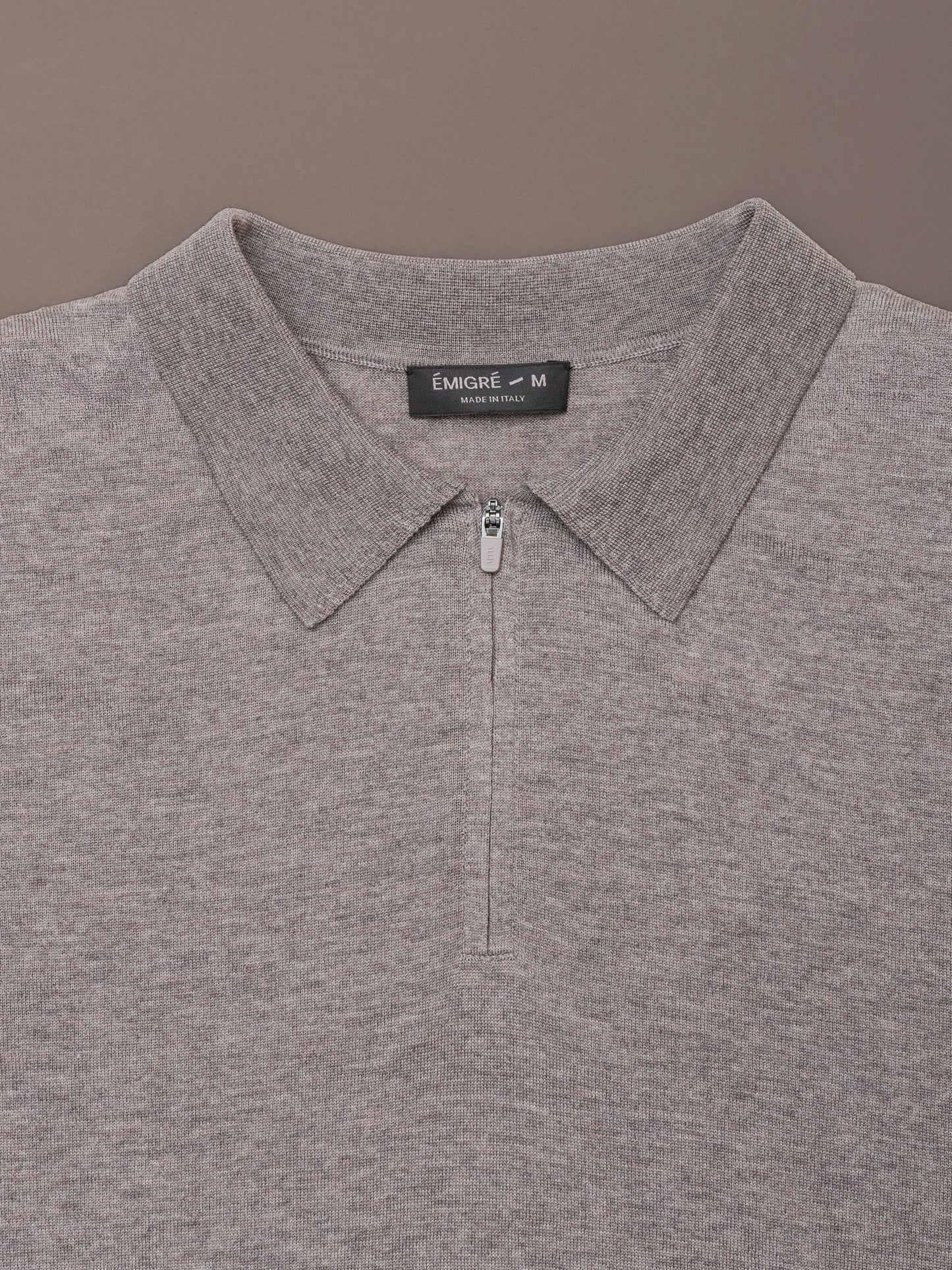 The Chair Merino short sleeve Polo Downtown Grey