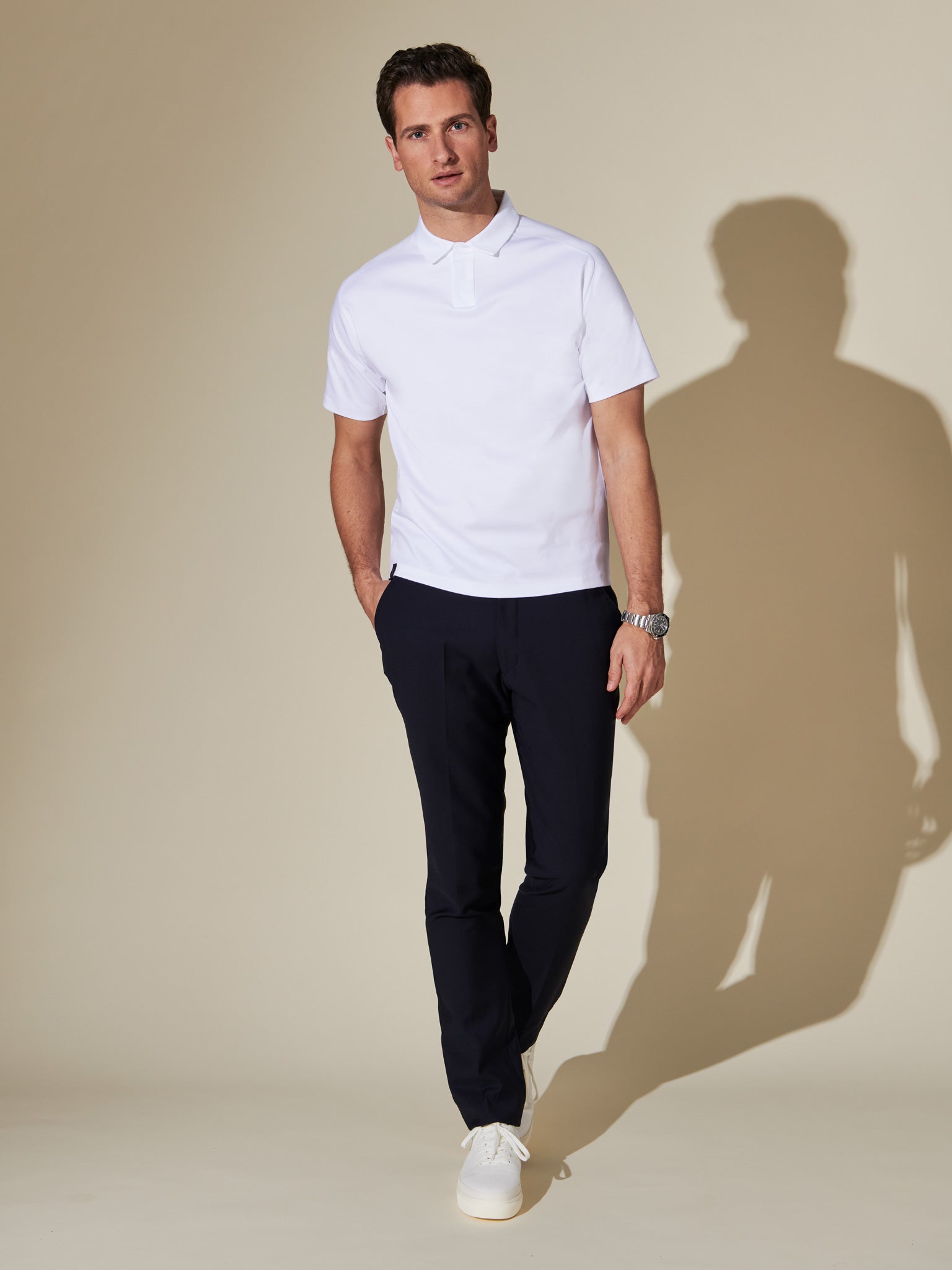 Men's white cotton top