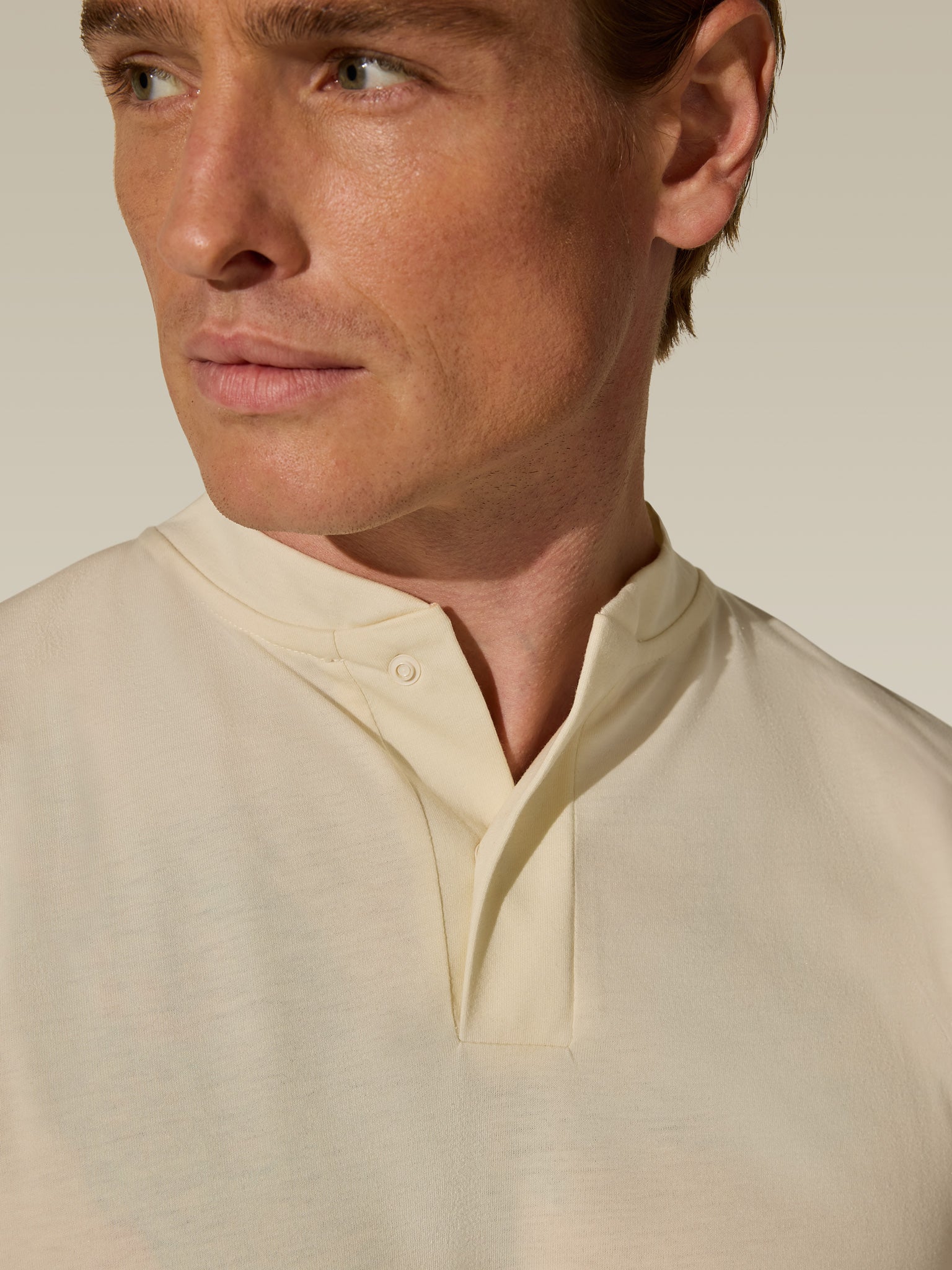 Sports Kit Henley - Butter Cream