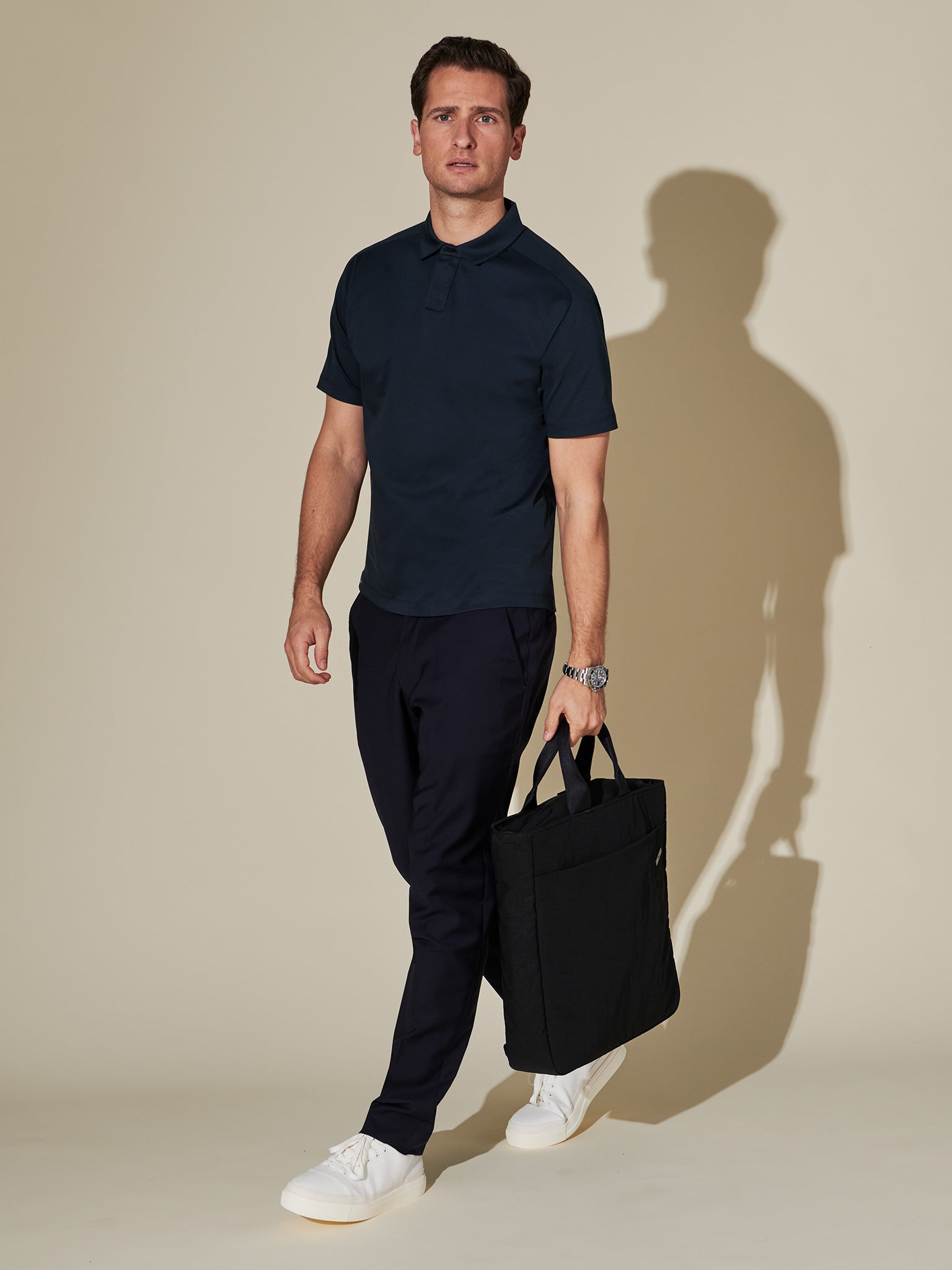 Men's blue cotton top