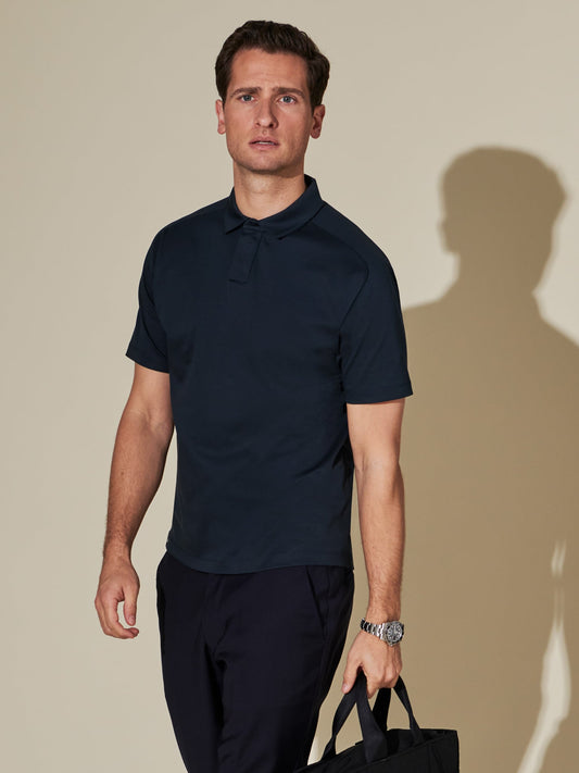 Cotton Transit Polo - Nordic Blue