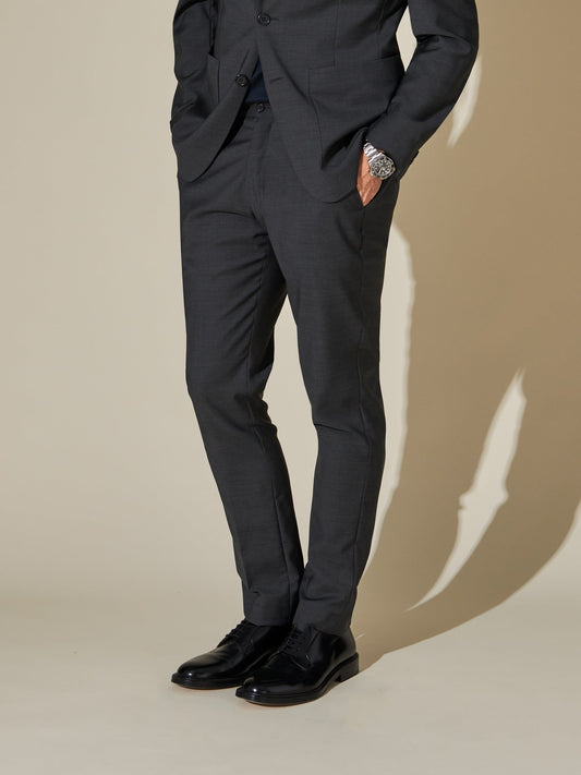 Four Season Wool Travel Trouser - Downtown Grey