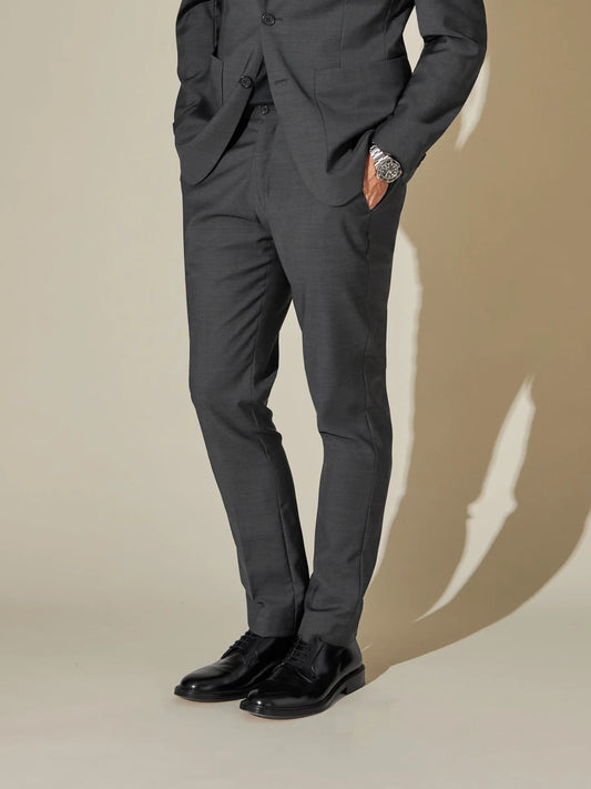Four Season Wool Travel Trouser - Downtown Grey