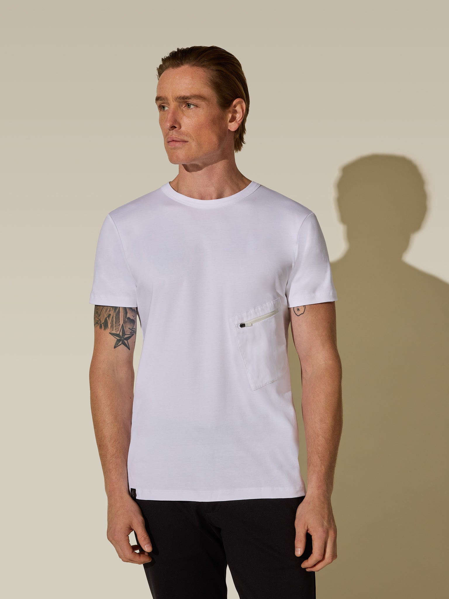 One Pocket Travel Tee  - Soft White