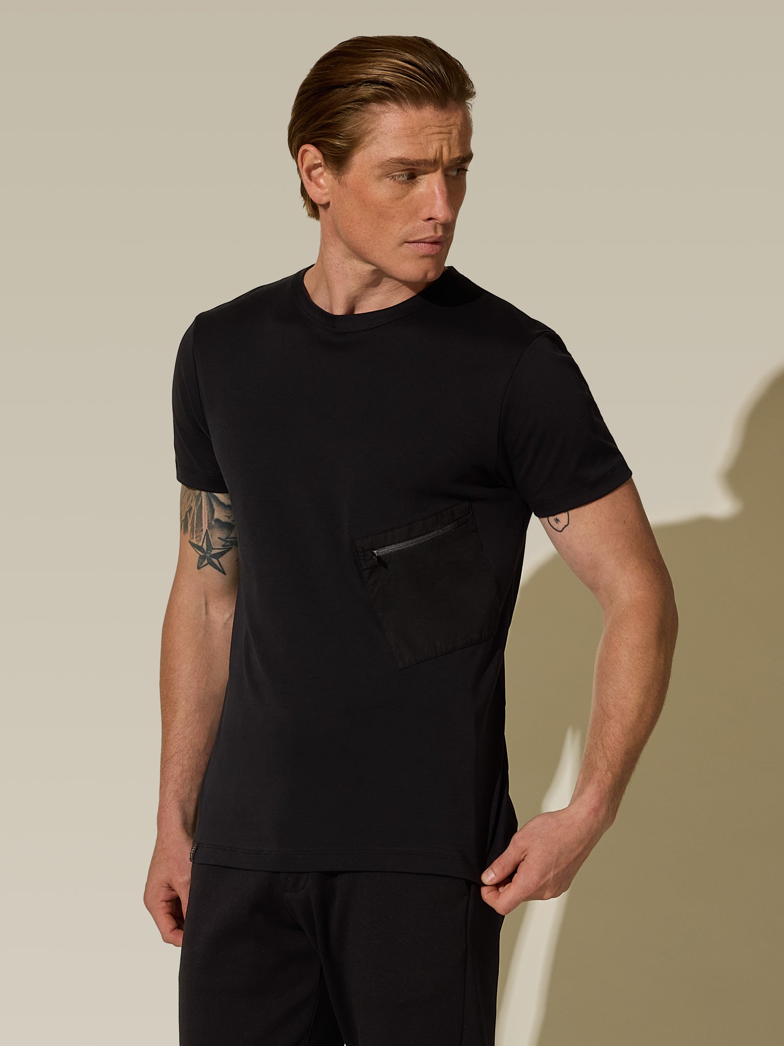 One Pocket Travel Tee - Black Beauty