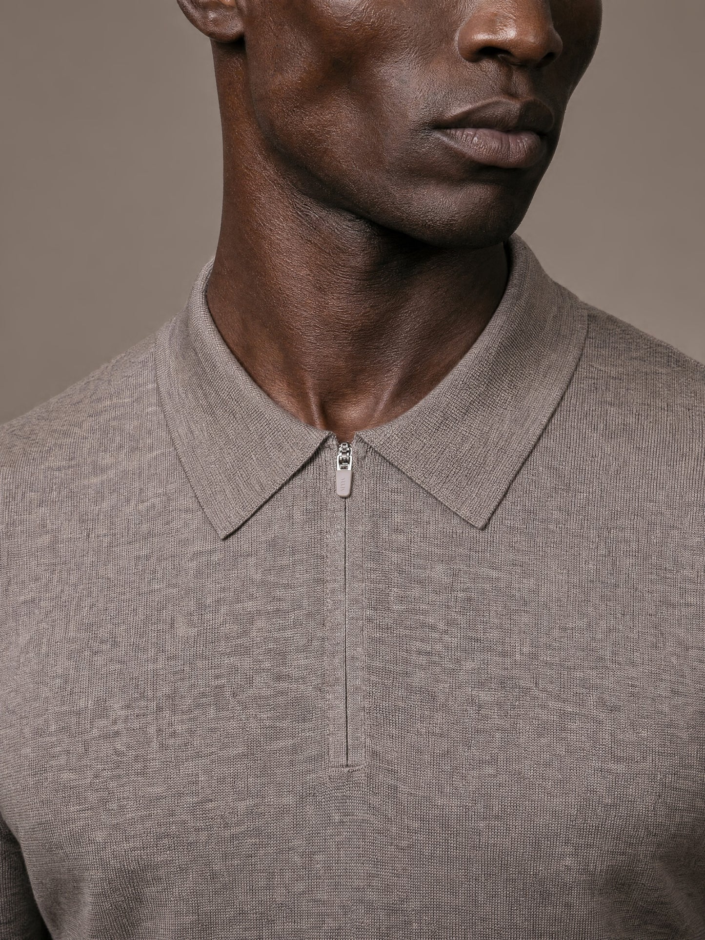 The Chair Merino short sleeve Polo Downtown Grey