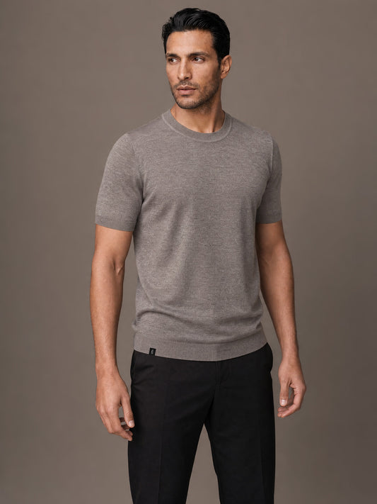 The Chair Merino T-shirt - Downtown Grey
