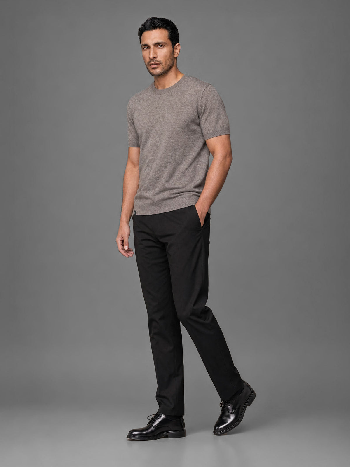The Chair Merino T-shirt - Warm Grey
