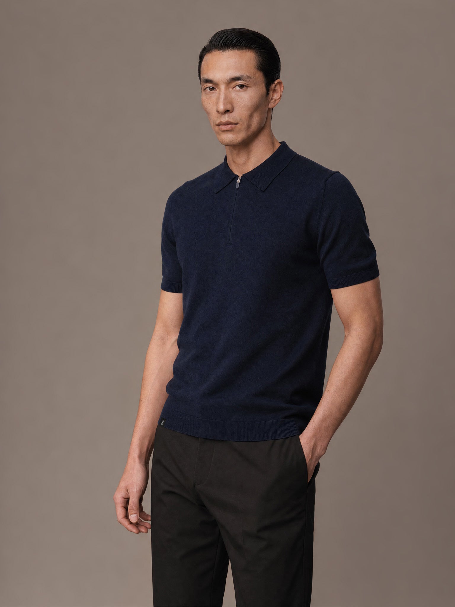 Chair Merino Short Sleeve Polo Dark