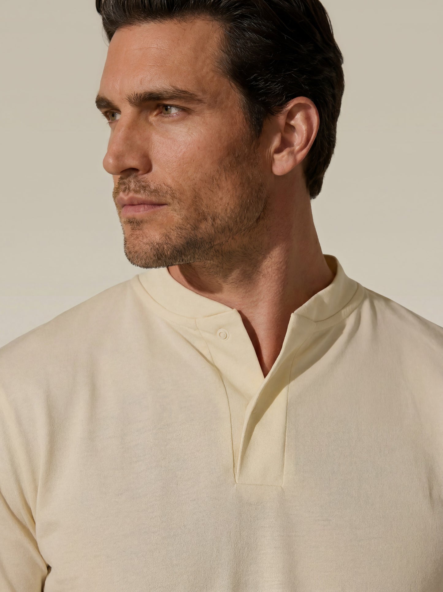Sports Kit Henley - Butter Cream