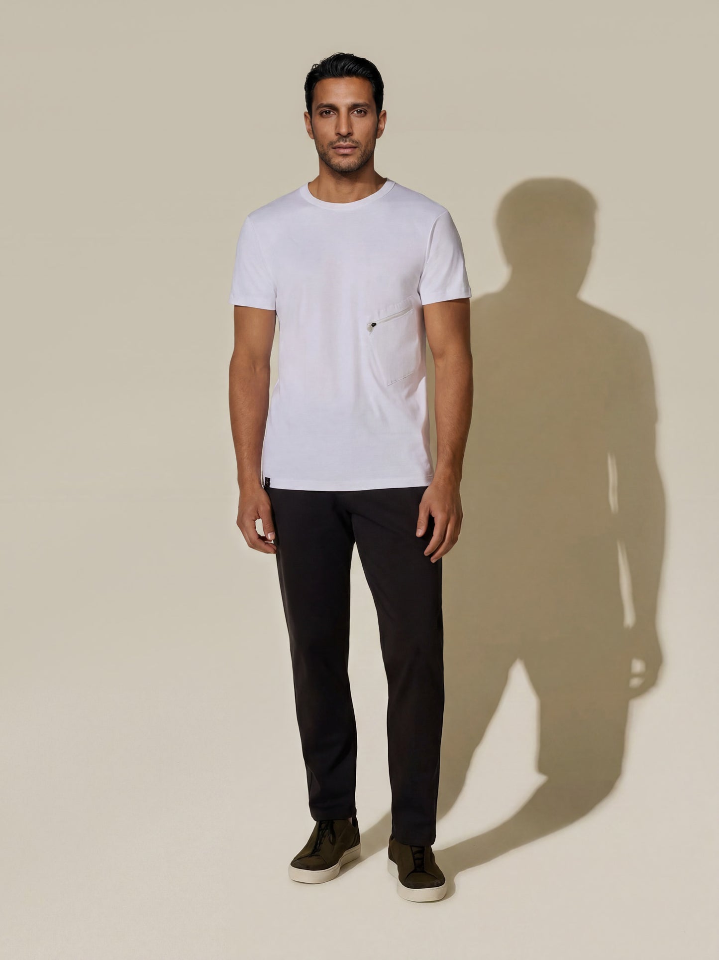 One Pocket Travel Tee  - Soft White