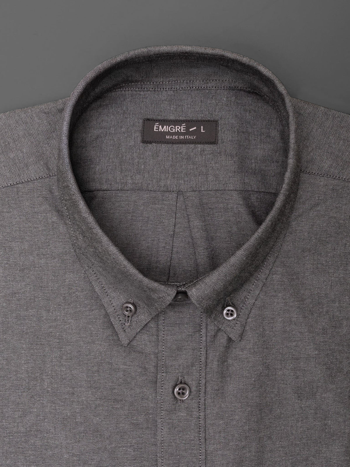The Short Sleeve Studio Oxford Shirt - Downtown Grey