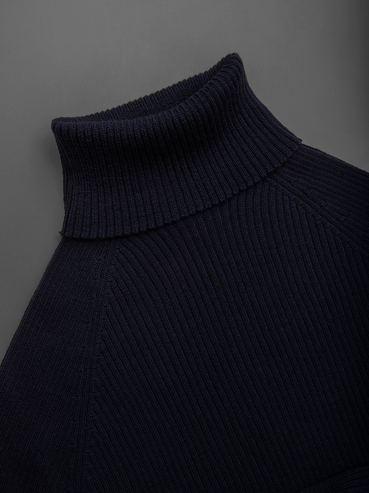 The Chair Merino Roll Neck - Nordic Blue