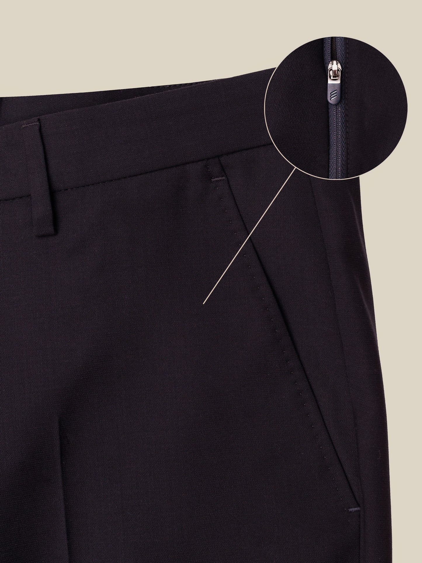 Four Season Wool Travel Trouser - Nordic Blue