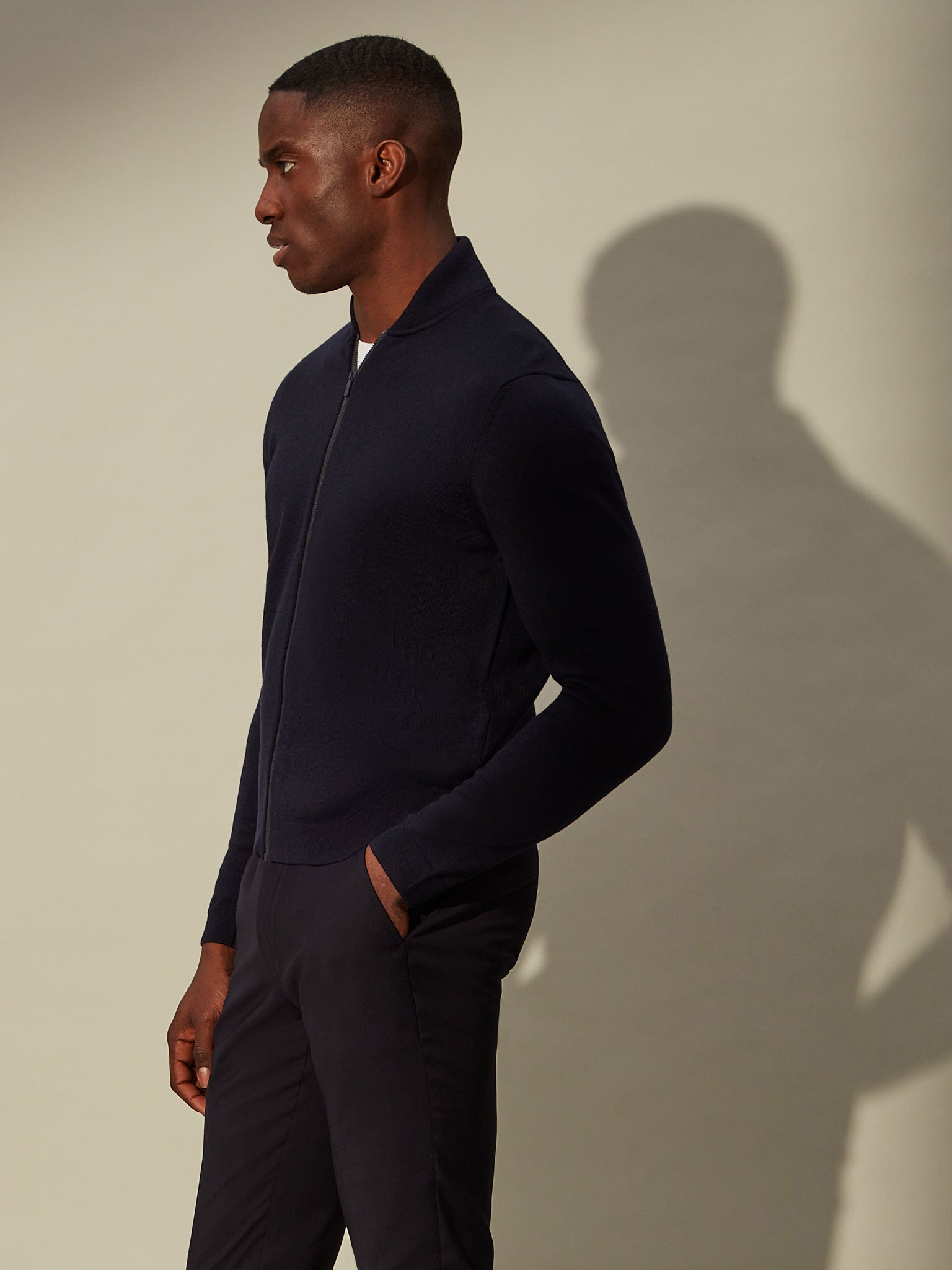 blue wool sweater for men, a perfect travel essential 