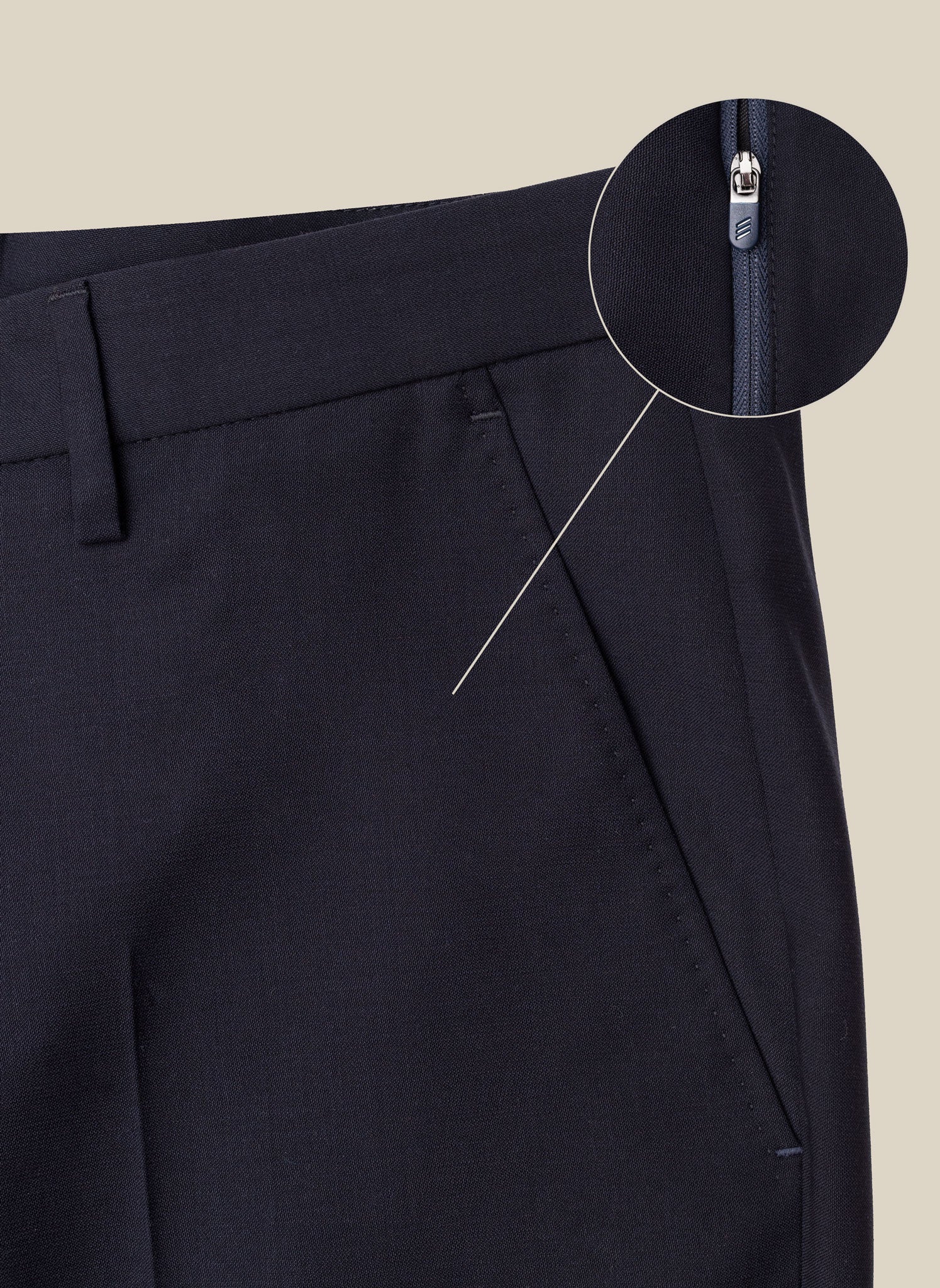 Les Six 23AW Buttoned Wool Pants - パンツ